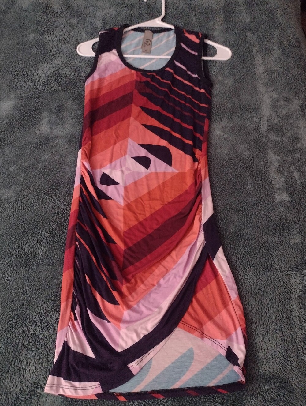 GO Couture Ruched Dress Women's Size Medium